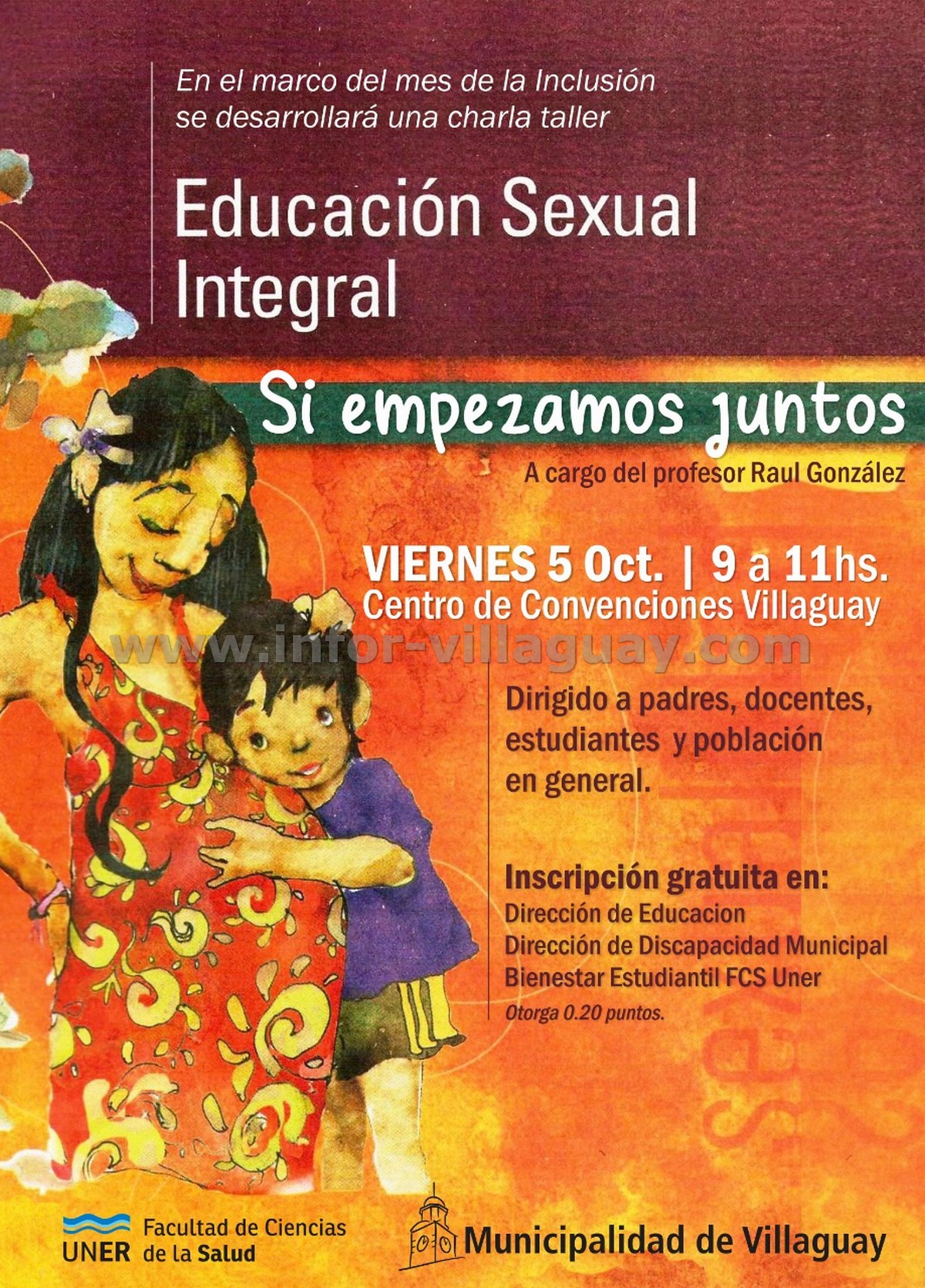 Este Viernes Charla Sobre Educación Sexual Integral En El Centro De